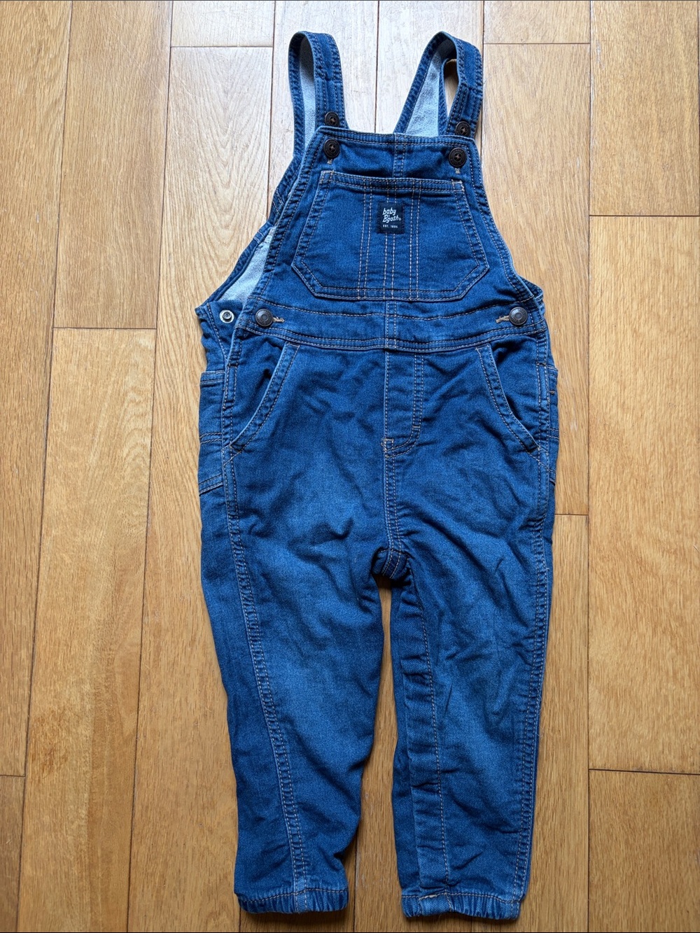 Osh Kosh Baby Stretch Denim Classic Overalls - Dark Wash